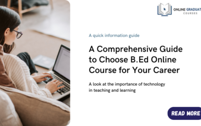 A Comprehensive Guide to Choose B Ed Online Course for Your Career