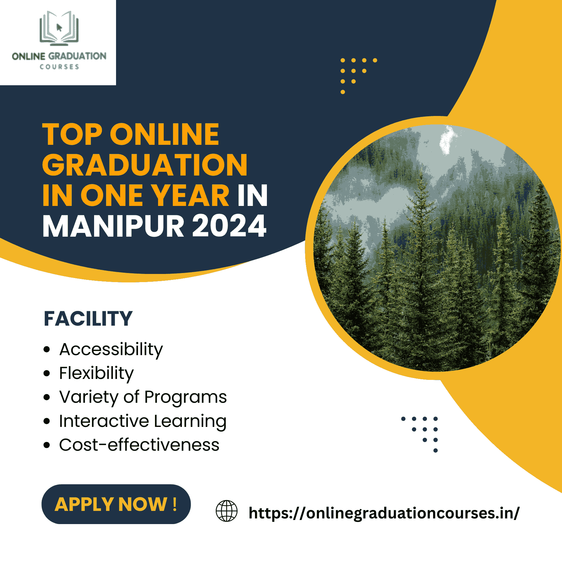 Online Graduation In One year Manipur | Online Degree in 2026